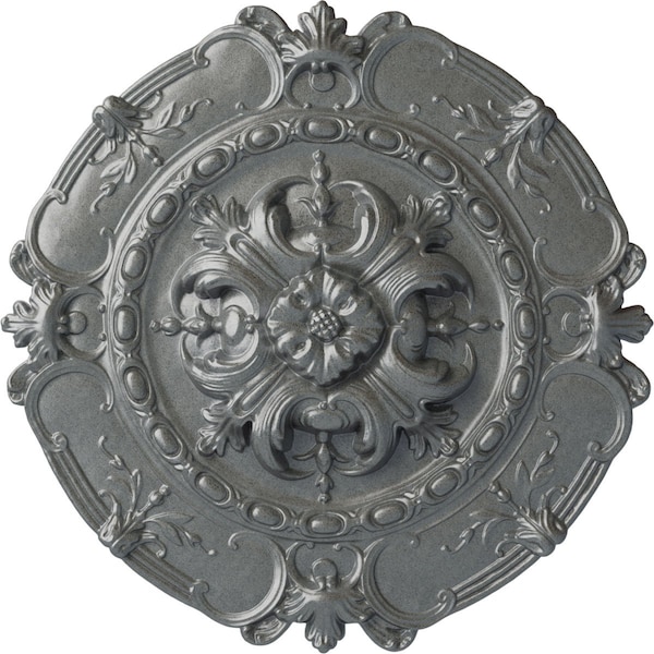 Ekena Millwork Southampton Ceiling Medallion, Hand-Painted Platinum, 16 1/2"OD x 2 3/8"P CM16SOPLS - main